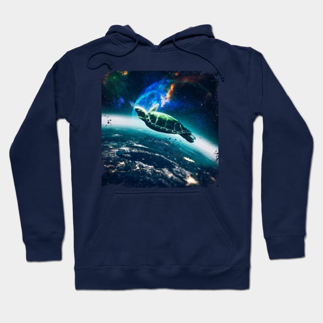 space tortoise sci fi Hoodie by nowsadmahi